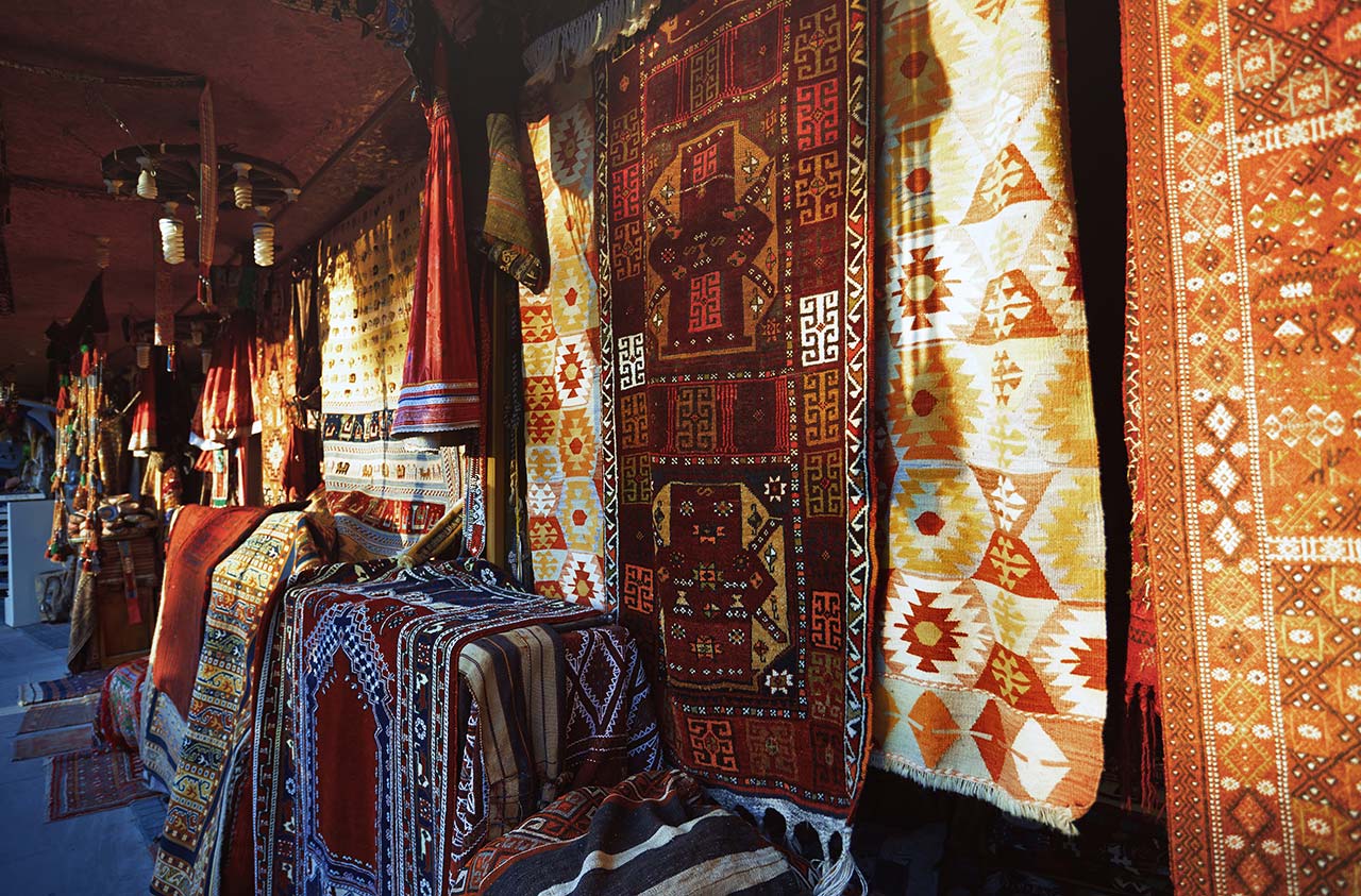 Turkish carpets and blankets